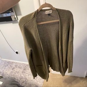 universal thread green cardigan sweater